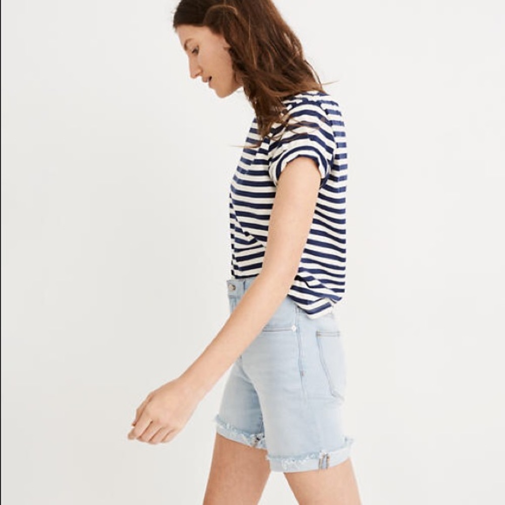 Madewell hi-rise/mid-length shorts